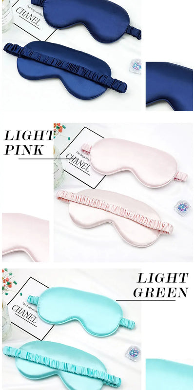 Imitated Silk Sleep Eye Mask Shading Eye Patch Portable Travel Relax Eyepatch Lunch Break Eye Cover Night Health Sleeping Shield