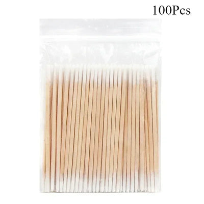 100/300pcs Double Head Cotton Swab Women Makeup Cotton Buds Tip For Medical Wood Sticks Nose Ears Cleaning Health Care Tools