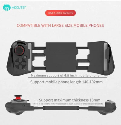 MOCUTE-058 Wireless Gamepad Remote Controller Gamepad Joystick Smart Phone Gaming Joypad for IOS Android Smart Cell Phone