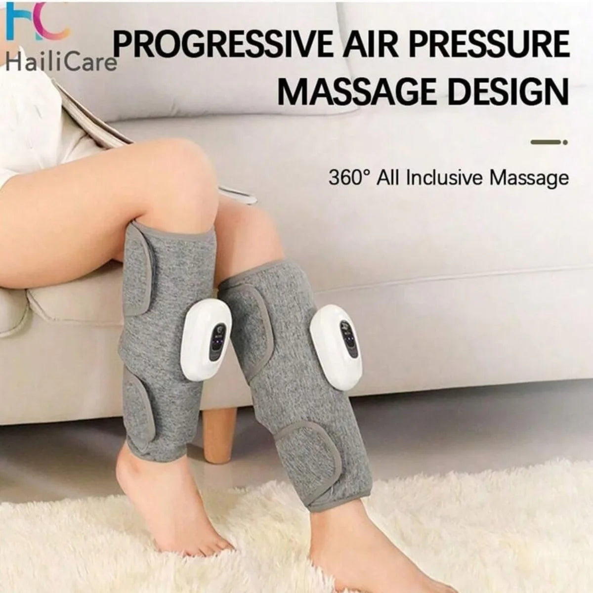 1pc Electric Leg Massager Wireless Rechargeable Air Compression Leg Calf Massage For  Relief Relax Leg Muscles Health Care